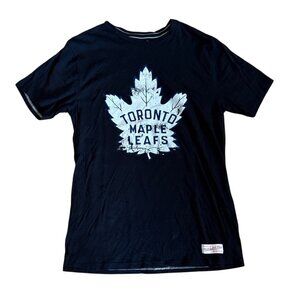 Mitchell & Ness Toronto Maple Leafs Tailored Fit T-Shirt XL Black 100% Cotton